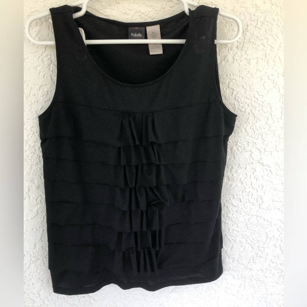 Black sleeveless top